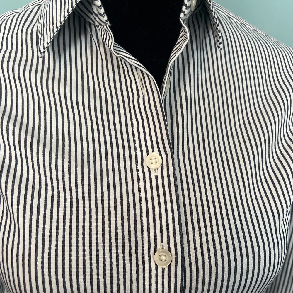 J. Crew Striped Shirt Dress - 00 - Picture 2 of 6